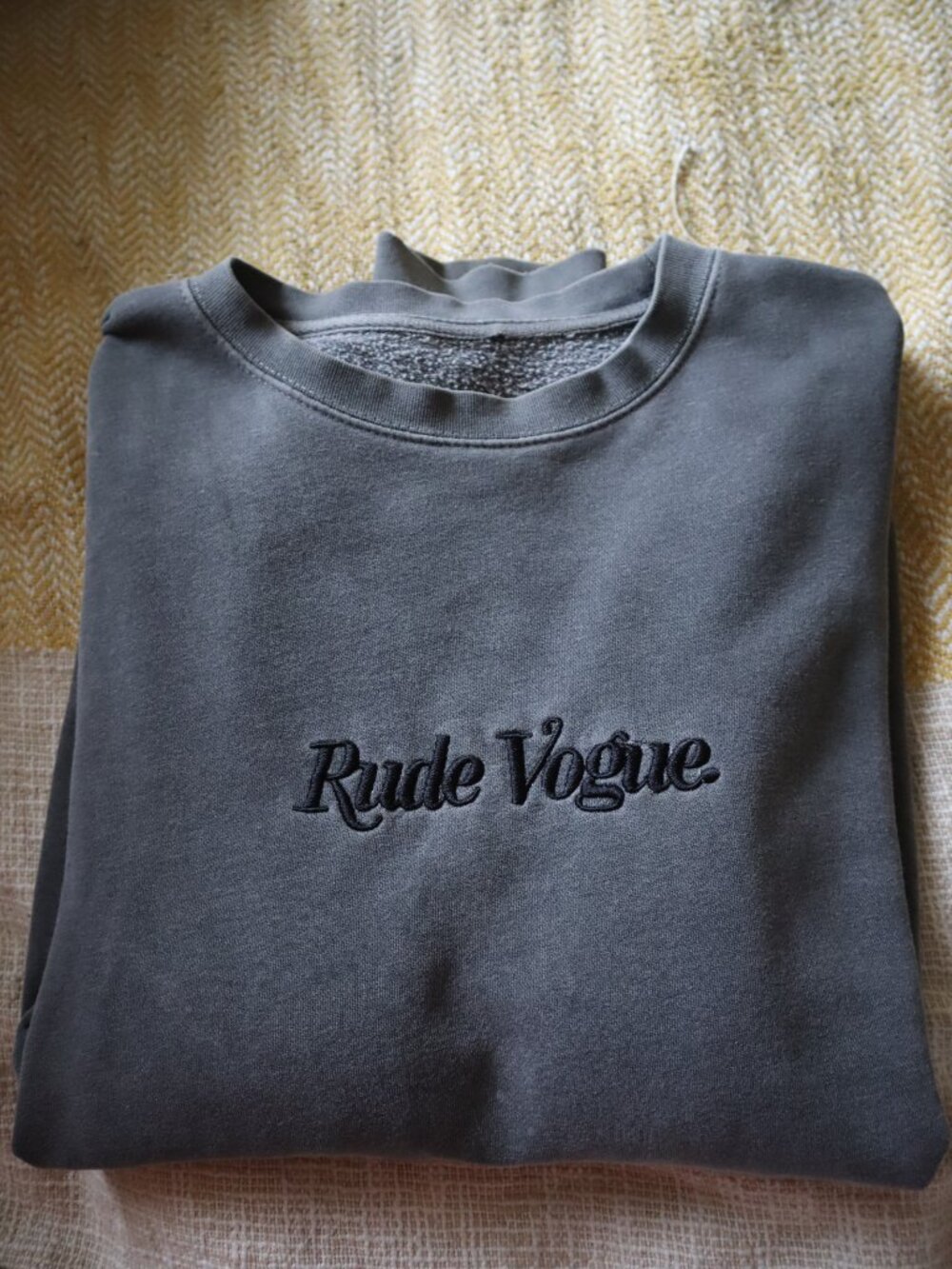 Oversized Gray Crewneck